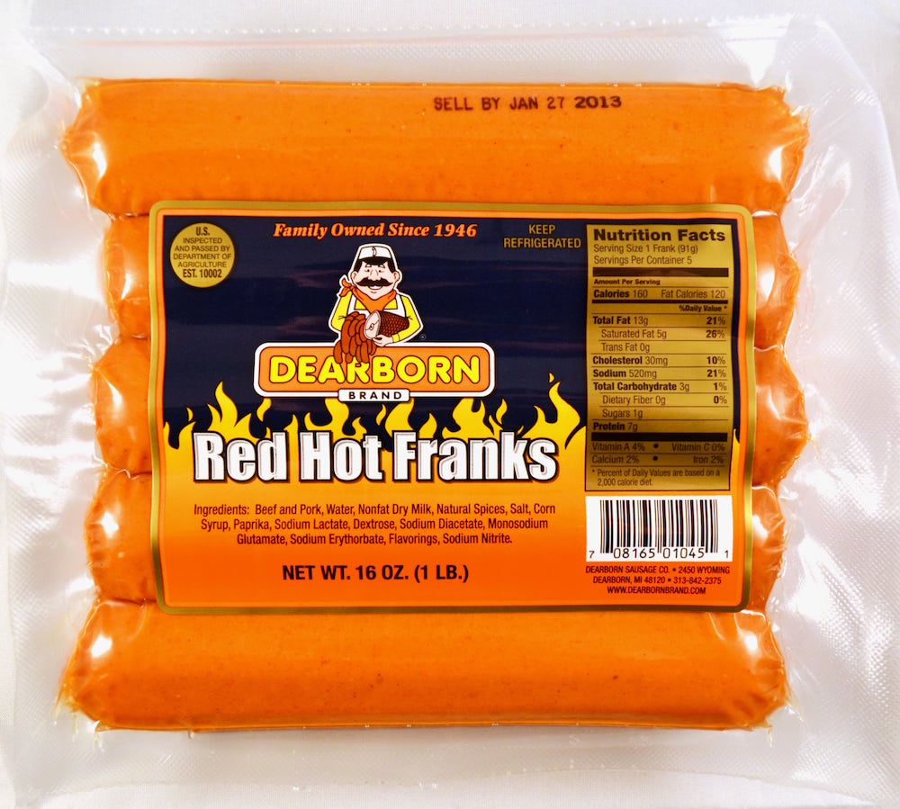 is red hot franks dearborn halal in the United States?